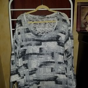 3/4 Length Sleeve burnout top